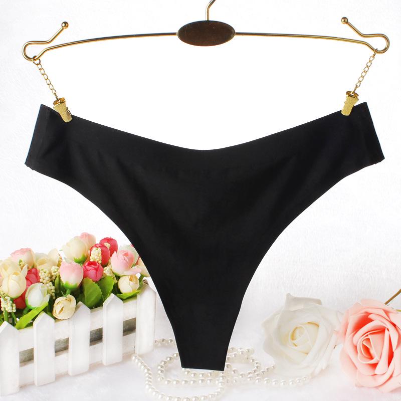 Seamless Low-Rise Sexy Women's Thong with Pure Cotton Crotch