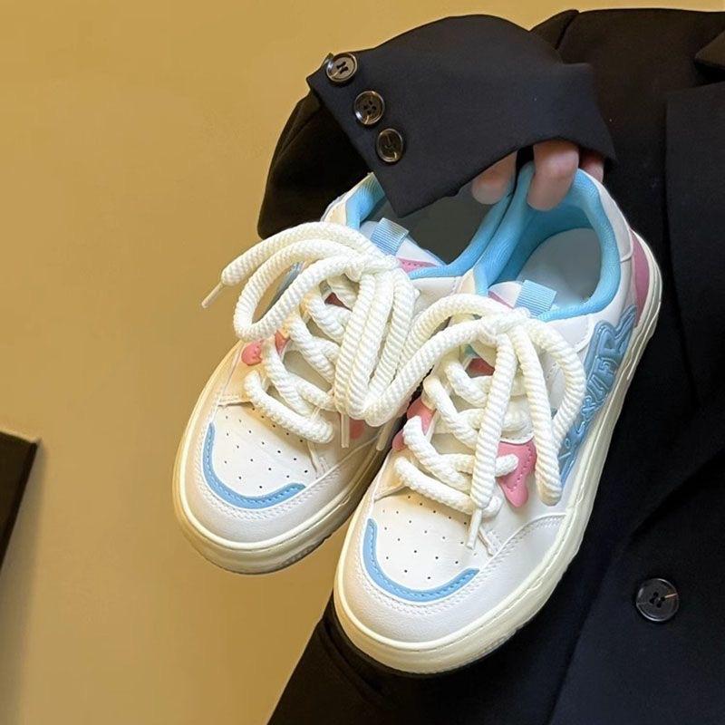 Maillard niche non-collision shoes women's versatile student Korean casual board shoes 2024 new original little white shoes