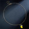 Collana con Ciondolo Fiore di Limone e Frutta Carino alla Moda per Donne Leggera Minimalista Collana Gioielli Regali per Vacanze Estive