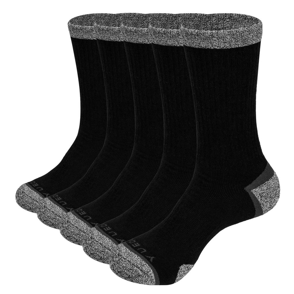 YUEDGE Thick Winter Warm and Comfortable for Outdoor Trail Sizes 5 Pairs Men's Socks, Hiking, 27-29cm,