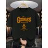 European Sizes Classic Nostalgic "The Goonies" Pattern Printed Short-sleeve T-shirt, Vintage Style