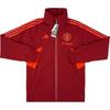 2023-24 Manchester United Rain Jacket Retro Sports Stand Collar Printed Casual Long Sleeve Jacket Unisex Jacket Red IA7263