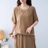 Fashionable Ethnic Midi Skirt Two-Piece Set for Women (2025 Summer)