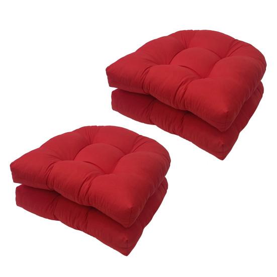 2 szt. Poduszki na krzesła ogrodowe Wodoodporne poduszki do siedzenia w kształcie litery U Grube bawełniane wypełnienie Łatwa w czyszczeniu poduszka tarasowa do salonu