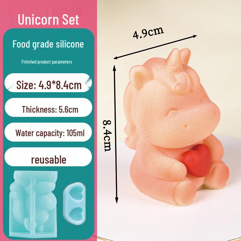 Yuanbao Horse Mousse Silicone Mold - Chocolate, Ice Cube, Dessert, Cake Decoration, Year of the Horse Baking Mold
