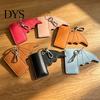 Lightweight Bag Pendant Gift Lip Balm Case Bat Keychain, Faux Leather Lipstick Chapstick Punk Protective Personalized Keychain Sleeve Charm,