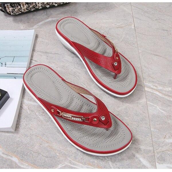 Letní dámská móda Diamond Platforma Žabky Boty Ležérní Sandály s otevřenou špičkou Lady Pohodlná plážová obuv Pantofle