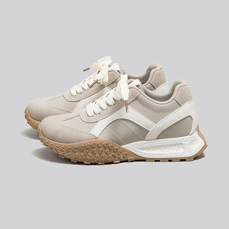 Thick-soled Inner Height-increasing Dad Shoes Women's New Casual Sports Shoes Academy Style Small Versatile German Training Shoes F8867