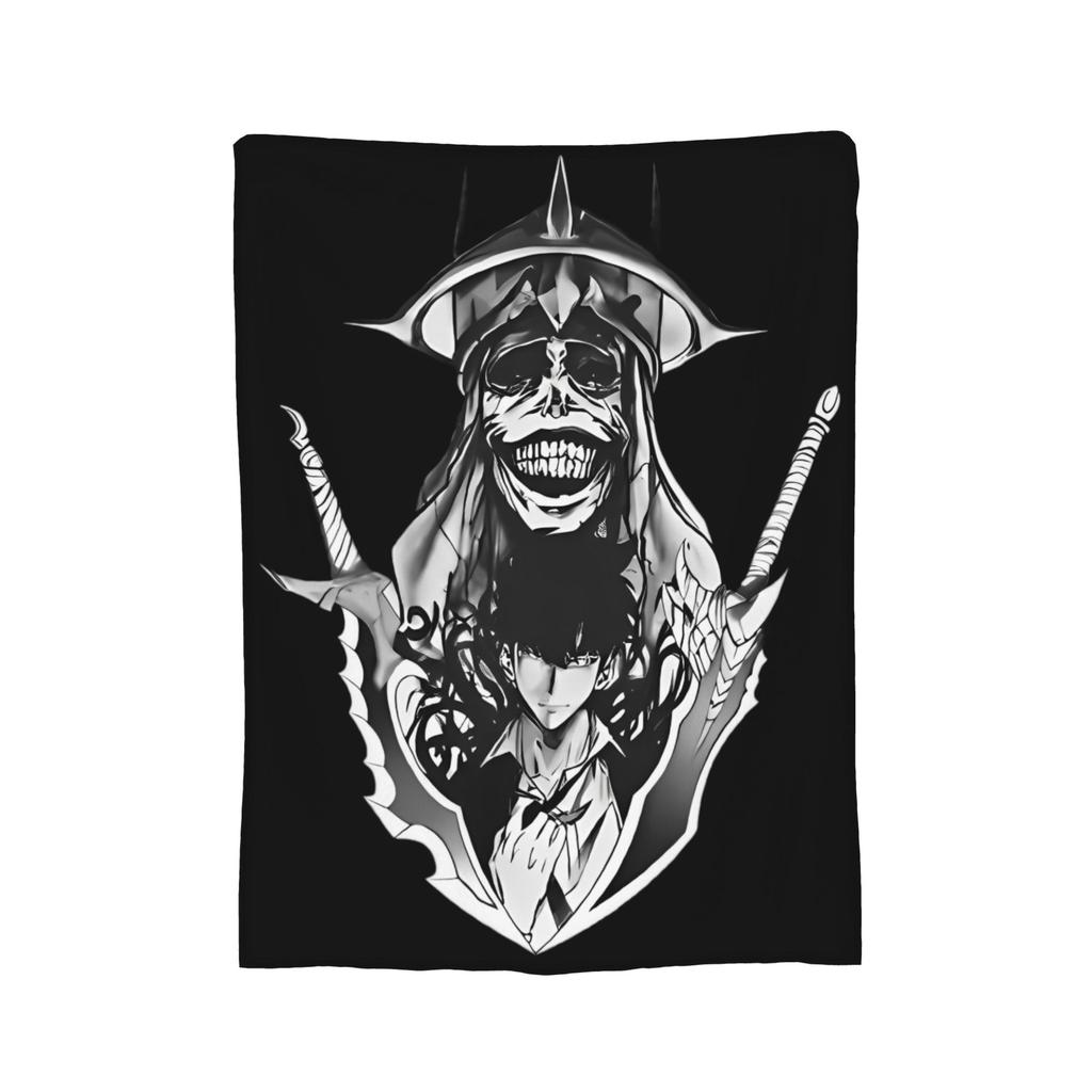 Solos Levelings Vintage Anime Plush Blankets  Awesome Throw Blanket for Home 125*100cm Bedspread,