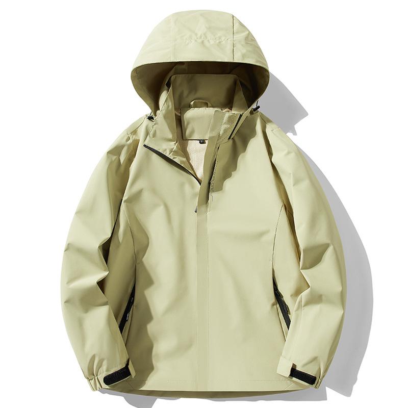 Grafitowa kurtka wiatrówka z polaru Xi: Wodoodporny, Wiatroodporny, Odpinany Płaszcz Jesienno-Zimowy 3 w 1