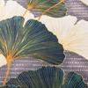 Bedding Set 180x200 COTTON FLANNEL WITH FLUSH, Dark Gray with Leaves