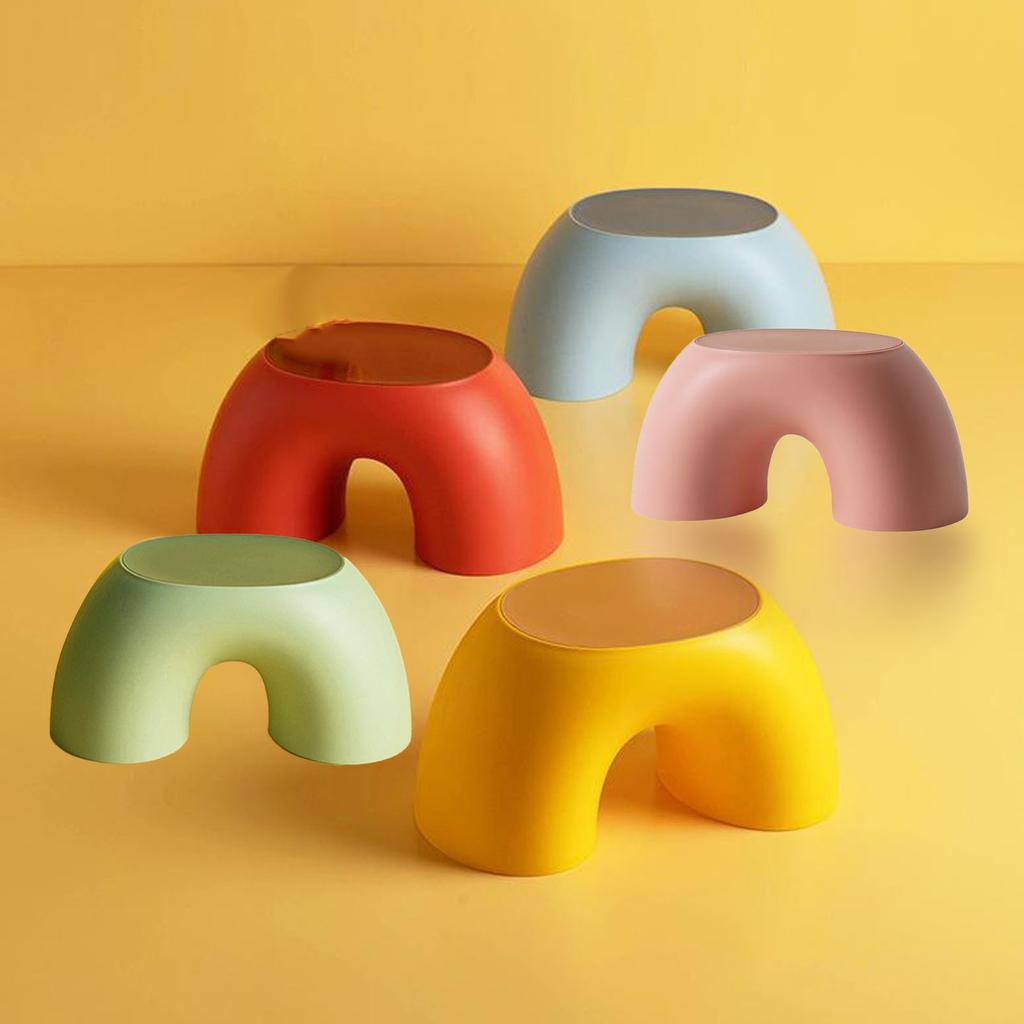 Children Stool Plastic Kids Stool Skid Resistant Footstool Multifunctional Step Stool for Bathroom