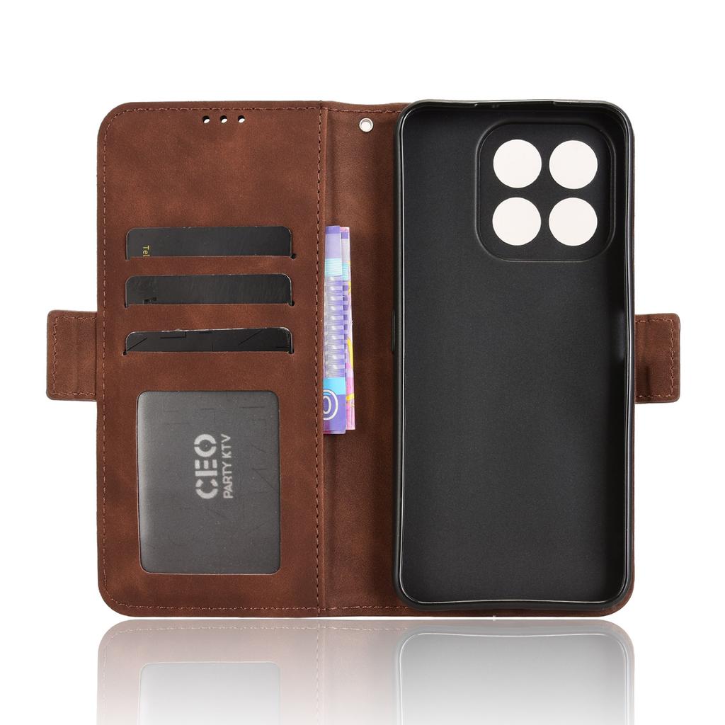 For Honor X6c 4G Leather Case Phone Wallet Cover with Multiple Card Slots