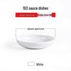 Gannian Melamine White Sauce Dish - 10 Pack