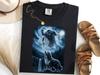 Border Collie Howling At Moon Shirt, 80s Collie Vintage Tee, Dog Lover Gift