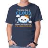Unisex Crew Neck T-Shirt Like A Cloud Graphic Short Sleeve Casual Tee