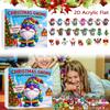 Home Acrylic Decor Holiday Advent Calendar Advent Calendar Collectibles 2D Whimsical Gnome Set Commemorative Home Decor Collectibles