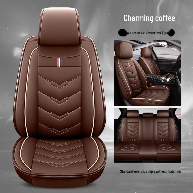 Universal Four Seasons Leather Car Seat Cover - Full Surround Cushion
