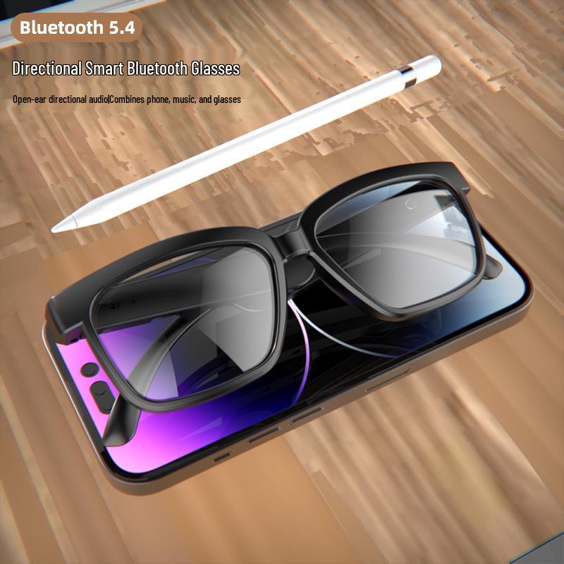 AI Smart Bluetooth Glasses: Wireless Headphones with Real-Time Translation In 100+ Languages, Music Streaming, and Call Features.