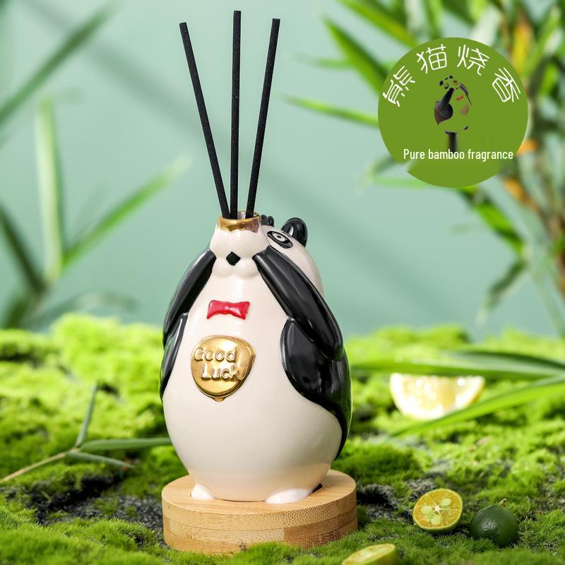 Chinese Panda Ceramic Diffuser Aromatherapy Gift Set