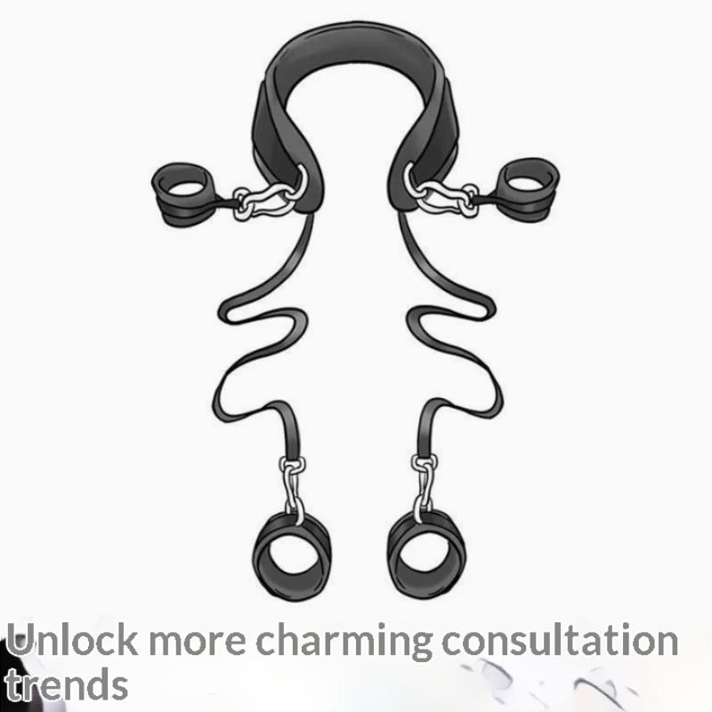 Sa-Couples Intimate Bondage Kit with Self Bandage Belt Sex Swing Leg Spreader Rope Systems for Enhanced Sensation