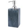 Crocon Svart Marmor Påfyllbar Dispenser Pumpeflaske for Baderoms- og Kjøkkendekor Toalettbord Tilbehørssett :- (7x7x18cm)