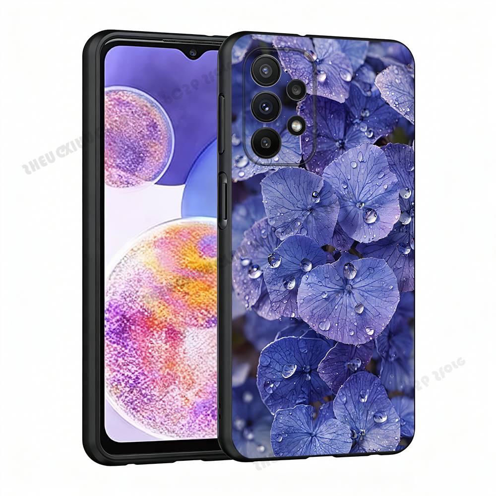 

Raindrop Flowers Silicone Protect Case For Samsung A21 31 51 53 20 22 30 32 42 50 70 Cover Samsung A51 4G