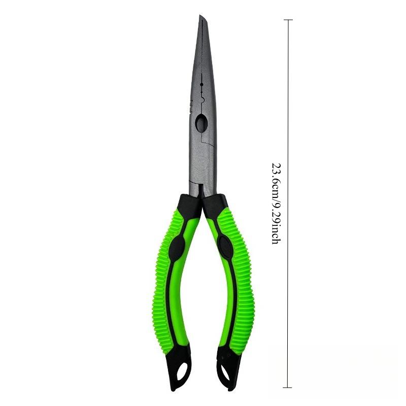 1PC Professional Fishing Hook Pliers - Heavy Duty Long Nozzle Design, Non-Slip Grip, Sharp Blade - Telescopic Tool for Professionals and Hobbyists