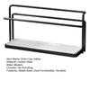 Carbon Steel Drain Cup Holder Upside-Down Design Stable Base Quick Drying Cup Rack Tea Cup Organizer