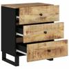 Nightstand 50 x 33 x 62 cm Solid Mango Wood & Engineered Wood
