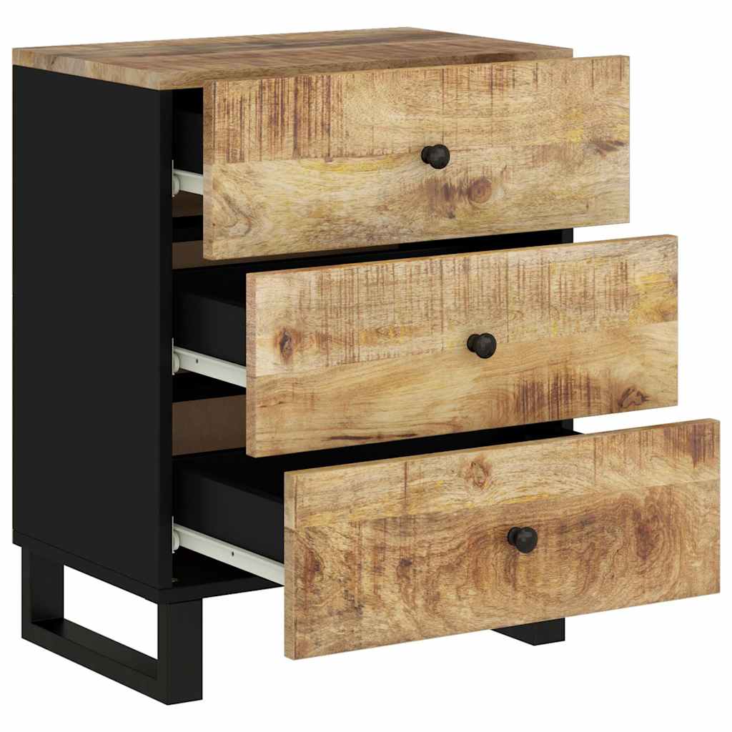 Nightstand 50 x 33 x 62 cm Solid Mango Wood & Engineered Wood