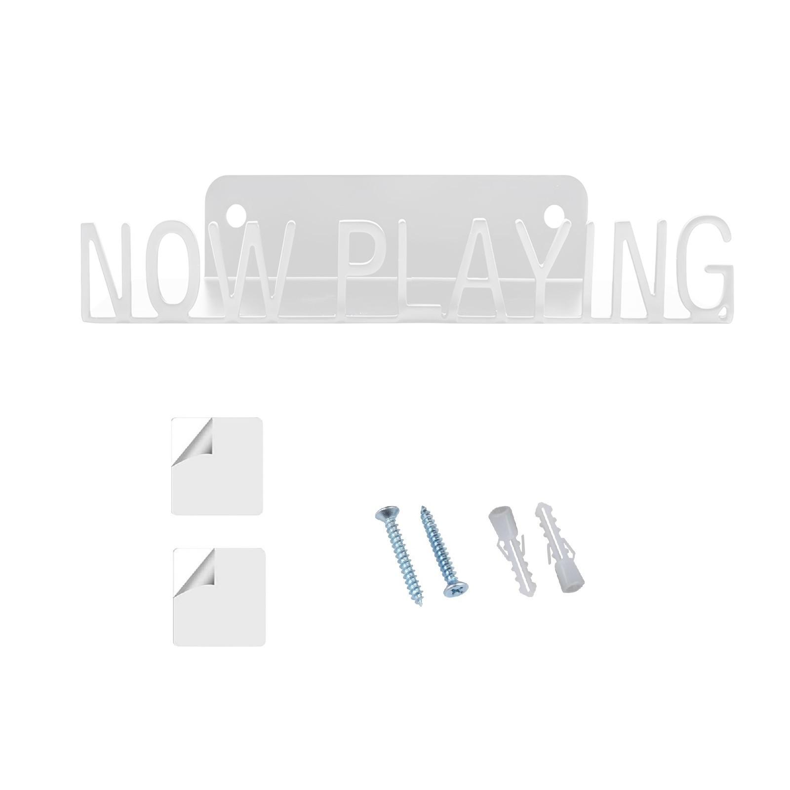 

Metal Now Playing Виниловая пластинка Стенд Настенный держатель для альбомов Дисплей Черный Современный Винтажный Виниловая пластинка Дисплей One Size