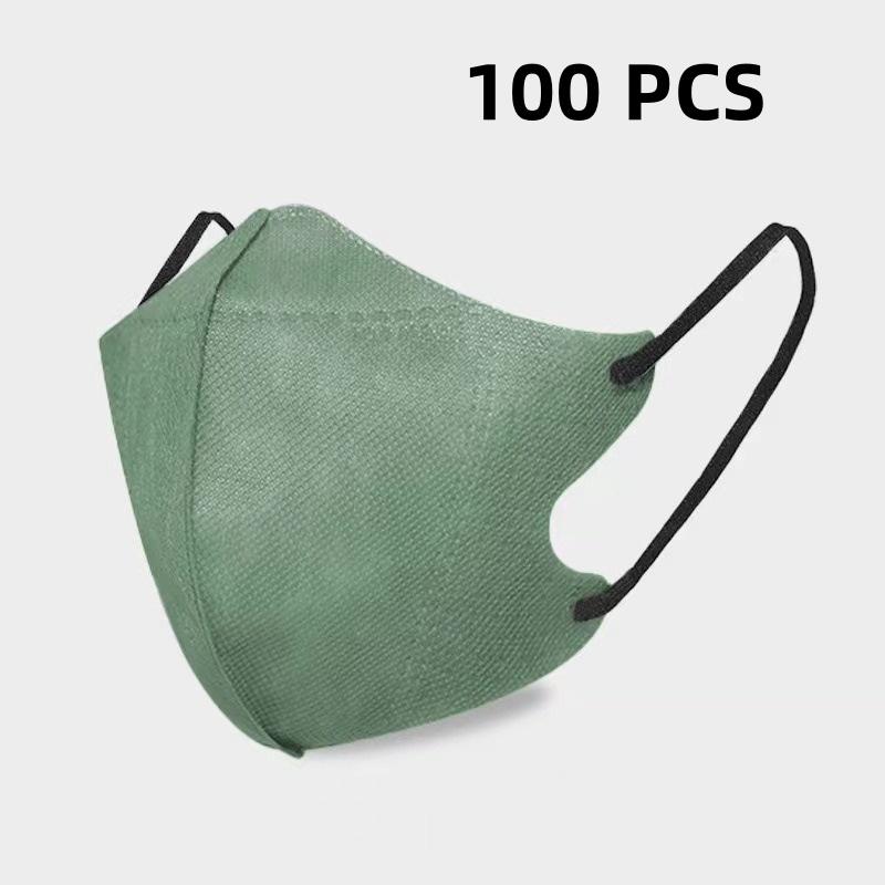 10/100Pcs 3D Protective Masks Efficient Protection Breathable Fashion Protective Masks Fashionable Face Masks Disposable Masks