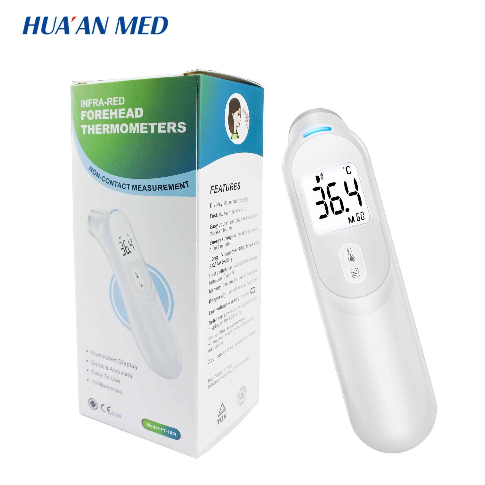 HUAAN Medical Use Non Contact Infrared Forehead Thermometer for Human ABS