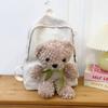 Cute student backpack leisure sports  new plush toy backpack fashion trend large capacity travel backpack school bag