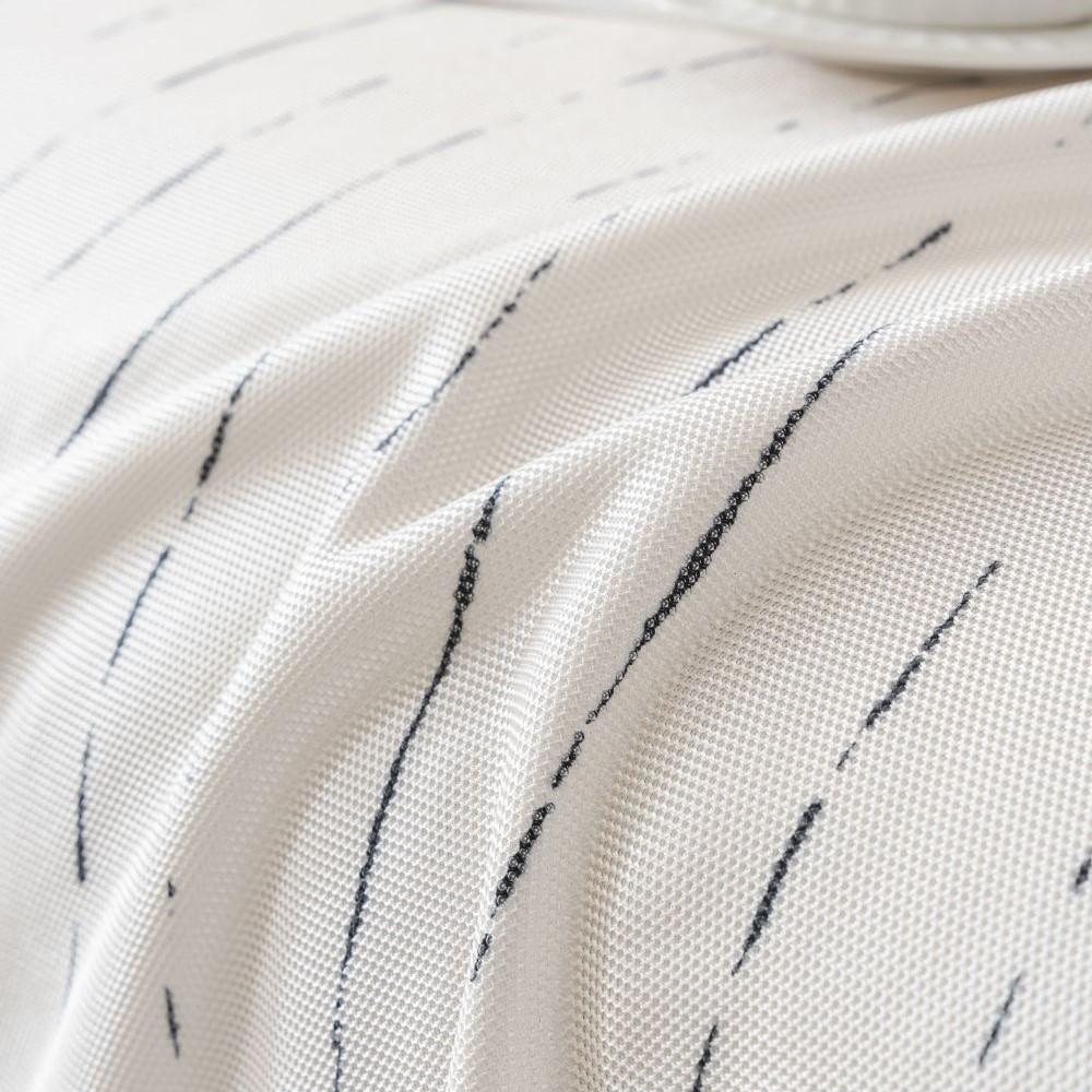 Is Silke Hvit Sofatrekk Matte Kastpledd Stue Parposisjon Sommer Camping Piknik Linjeteppe Trekk