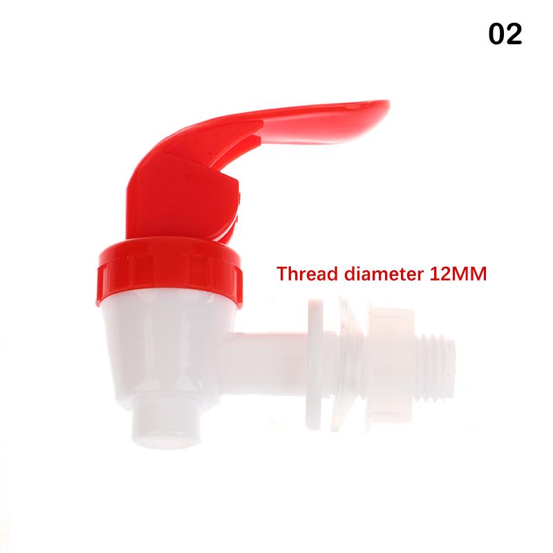 1pc New Plastic Water Dispenser Tap Thread Dia Bottled Water Dispenser Spigot Faucet Bibcocks 2 Sizes