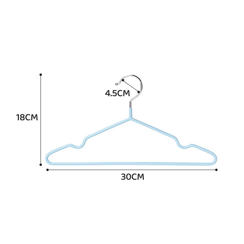 Nano Trace - Free Anti - Slip Kids Hangers, Thickened Vinyl - Coated Baby Clothes Racks, Multi - Color Toddler Garment Hangers