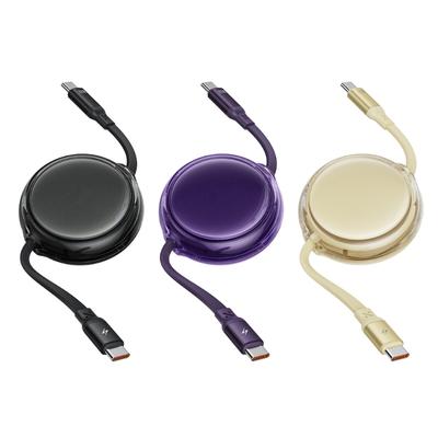 Extendable USB C To USB C Chargers Cord 100W Power Delivery 480Mbps Data Transfer With 4 Length Settings