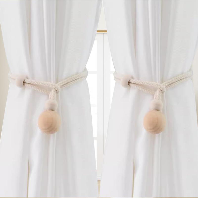 

2pcs New minimalist curtain ties Adjustable decorative binding cords for sheer curtains One size fits all