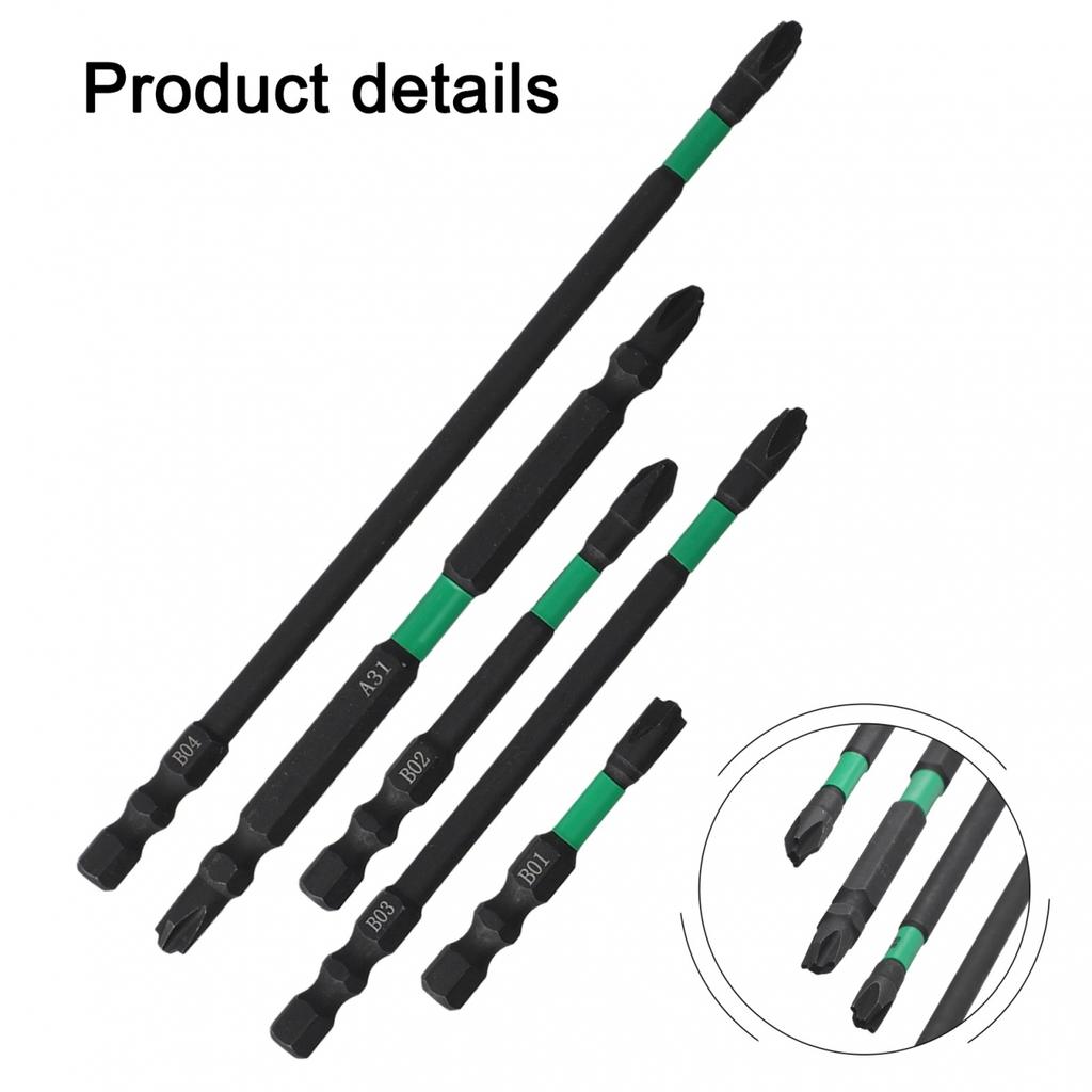Special Cross Screwdriver Bit Set 6PCS Magnetized for Electricians Use