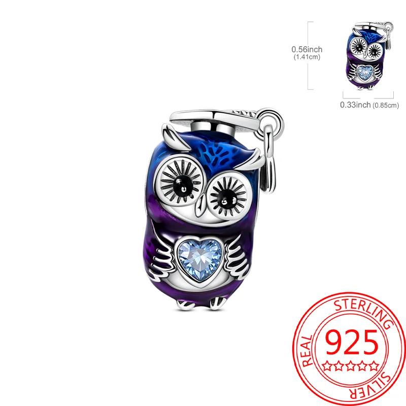 Real Copper Graduation Series Charms Owl Bachelor'S Hat Book Pink Girls Bead Fit Original Bracelets Diy Fine Gifts For Women