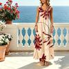 Floral Summer Maxi Dress Sleeveless Lightweight Flowy Loose Fit for Daily Commute & Vacation