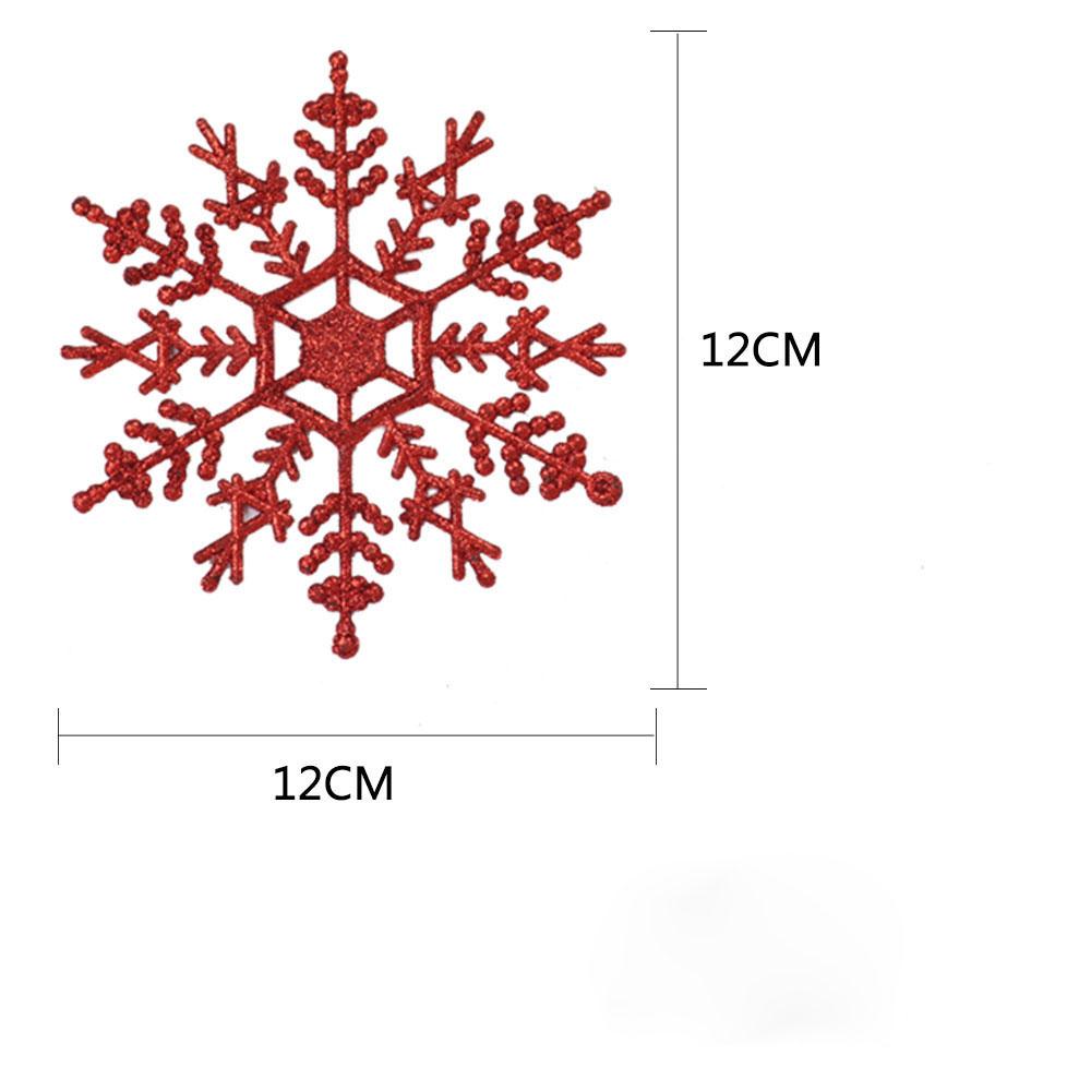 12pcs/lot Christmas Fake Snowflakes Xmas Tree Hanging Ornament Simulation Ice Winter Party Christmas New Year Decoration Icicle