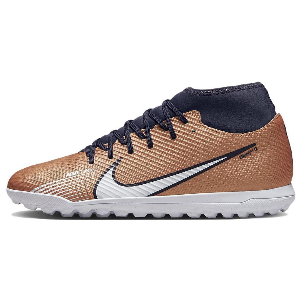 Nike Mercurial Superfly 9 Club Rund Tå Komfortable Gressko Herre Fotballsko Gull Hvit Svart DR5950-810