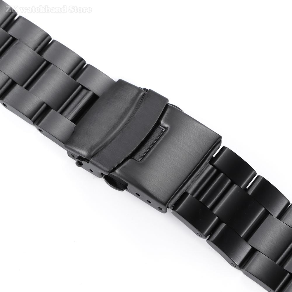 Solid Stainless Steel Watch Strap for Seiko 5 SKX009/007 for Jubilee Curved End Watch Bracelets Metal 20mm 22mm Watchband Belts