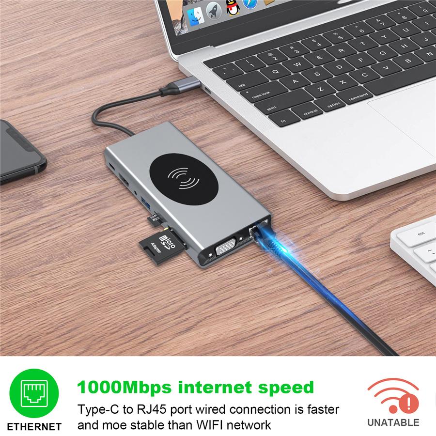 Type-c docking station splitter usb hub multifunction hub HDMI docking station notebook converter