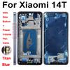 LCD Display Screen Frame Cover For Xiaomi 14T Xiaomi 14T Pro Middle Frame Housing Cover Bezel with Side Button Spare Parts