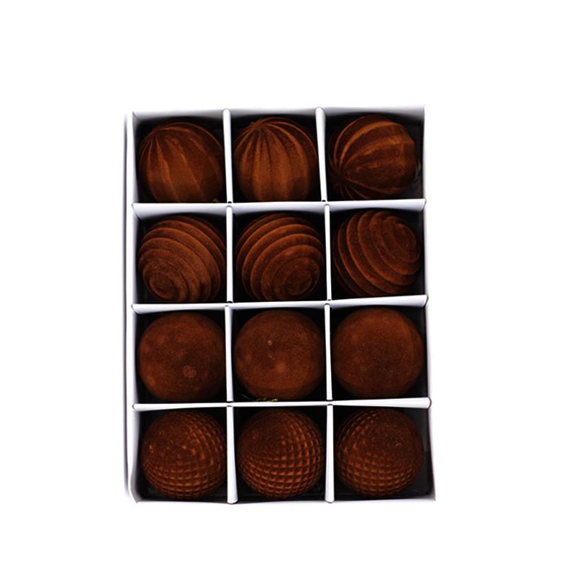Retro Christmas Tree Ornaments - 6cm Decorative Balls