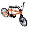 Orange Mini Finger Die Cast Bicycle Model